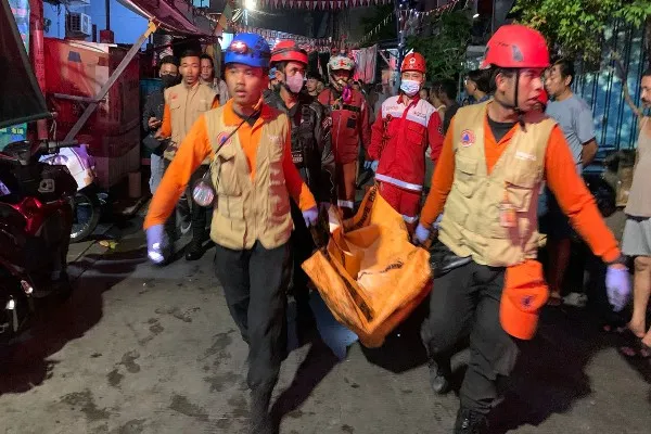 Kebakaran tewaskan satu keluarga di Jakarta Utara. Foto: Ist.