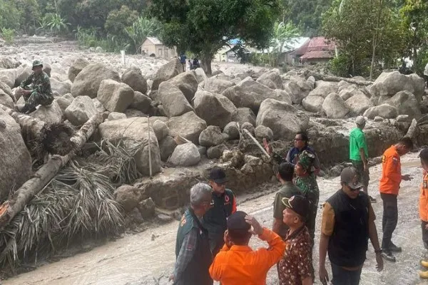 Banjir bandang di Sumut, 1 orang tewas. Foto: Ist.