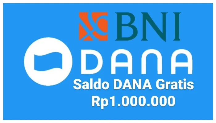 Segera masuk saldo DANA gratis Rp1.000.000 dari BNI Kamis 2 Mei 2024 ke dompet elektronik anda, cek sekarang. (Poskota/Gabriel Omar Batistuta)