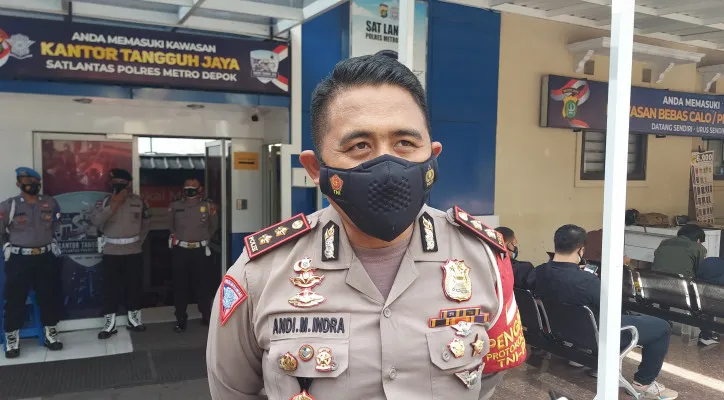 Kasat Lantas Polres Metro Depok, AKBP Andi Muhammad Indra Waspada  (angga)