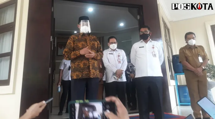 Gubernur Banten, Wahidin Halim melarang warganya untuk mudik Lebaran. (foto: luthfillah)