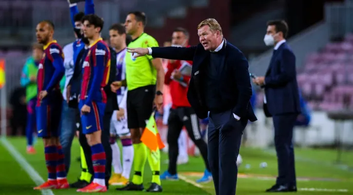 Ronald Koeman, pelatih Barcelona. (twitter FCBarcelona)