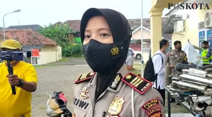 Kasatlantas Polres Lebak, AKP Tiwi Afrina. (foto: yusuf permana)