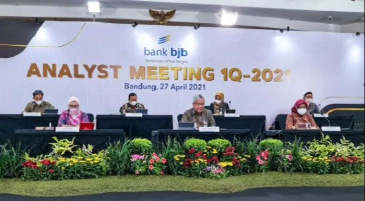 Kegiatan Bank Bjb. DI awal tahun 2021 tumbuh 15,2%. (foto: ist)