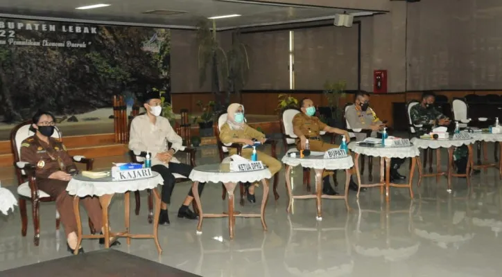 Rapat Koordinasi Forkopimda Lebak di Aula Multatuli Pemkab Lebak. (ist)