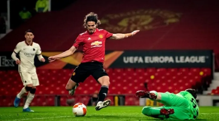 Edinson Cavani, pemain MU. (foto: twitter ManUtd)