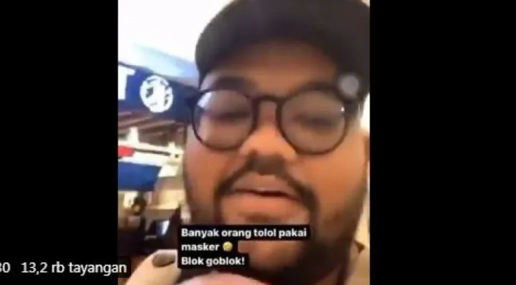 Putu Arimbawa Pelanggar Prokes Surabaya (Foto: Instagram)