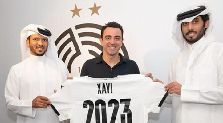 Xavi Hernandez (tengah) pelatih Al-Sadd. (Foto: Al-Sadd)