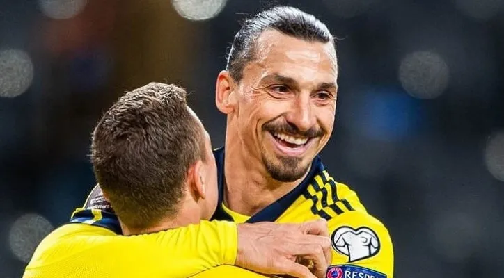 Zlatan Ibrahimovic, pemain timnas Swedia. (twitter Ibra_official)