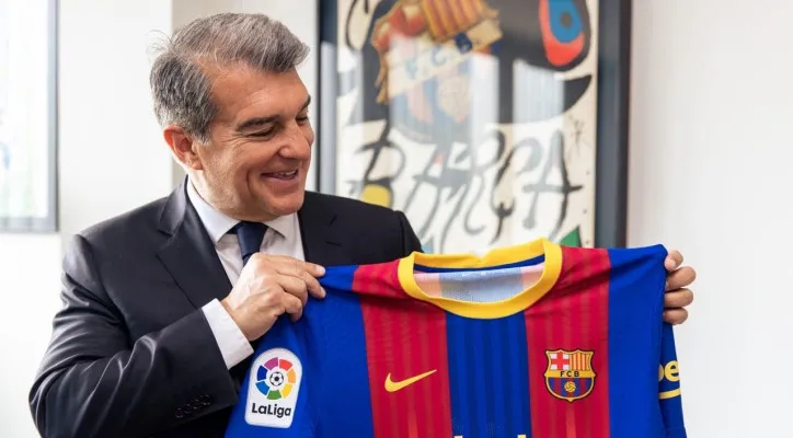 Joan Laporta, Presiden Barcelona. (twitter JoanLaportaFCB)