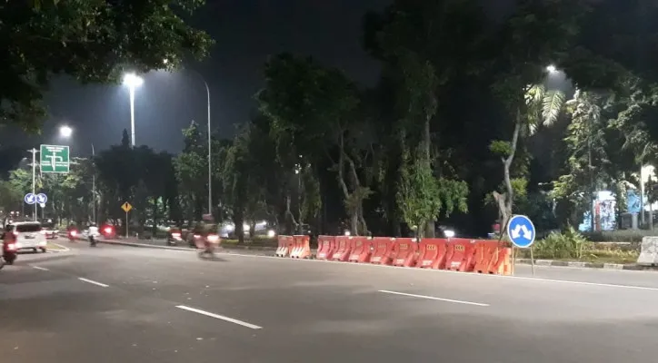 Suasana di Jalan Sumarno yang lengang usai diberlakukan SSA. (ifand)