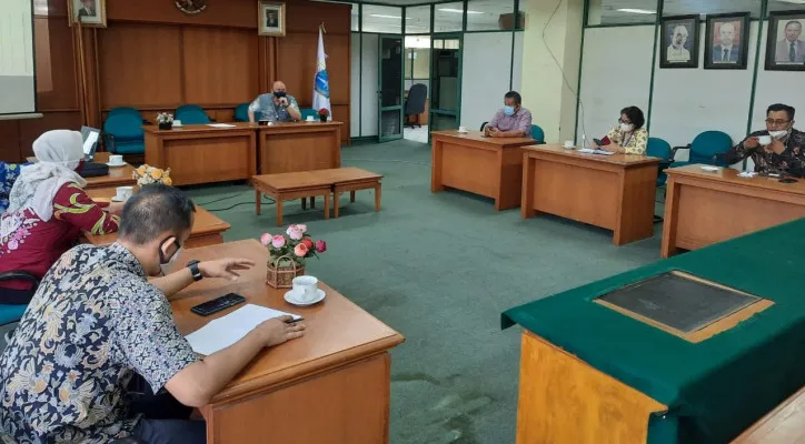 Rapat koordinasi lomba Kota/Kabupaten Sehat Tahun 2021 di Gedung Mitra Praja, Jakarta Utara. (ist)