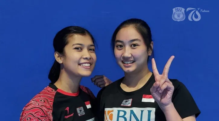 Yulfira Barkah/Febby Valencia Dwijayanti, ganda putri Indonesia. (foto: twitter/@inabadminton)