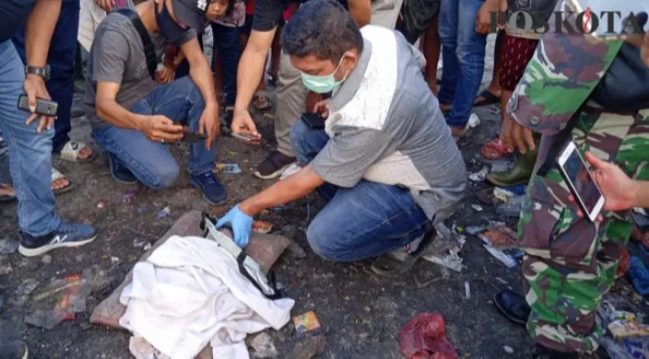 Jasad bayi ditemukan di Tempat Pembuangan Akhir Sampah (TPAS) Jalan Pala Nibung, Lingkungan VI Kelurahan Terjun, Kec. Medan, Medan, Sumut. (foto: ist)