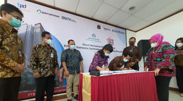 Bank DKI realisasikan kelanjutan dari program hunian DP Nol Rupiah. (dok.poskota) (ist)