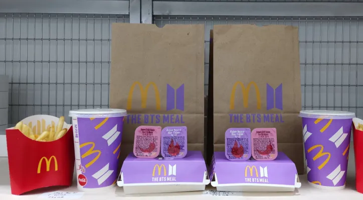 Paket menu McDonalds BTS Meals (Foto: Twitter)