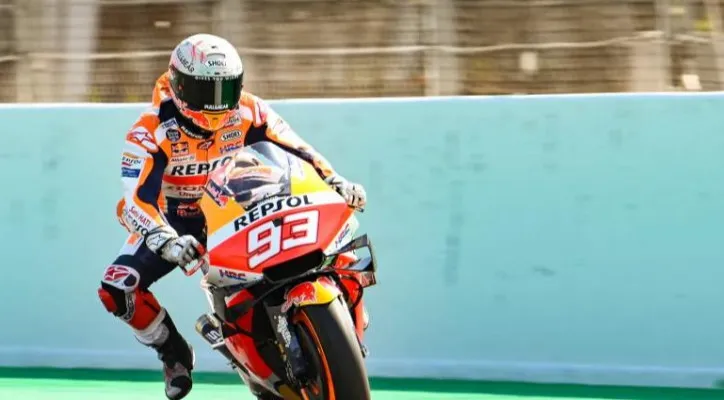 Marquez akan tampil untuk pertama kalinya dengan tanpa terbebani fisik karena balapan akhir pekan ini di Sachsenring didominasi tikungan ke kiri. [Foto/Crash.net]