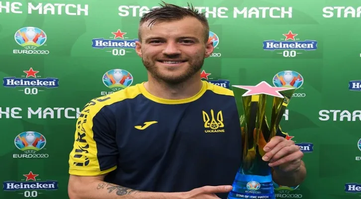 Andry Yarmolenko, Pemain Timnas Ukraina (Foto: Ist)