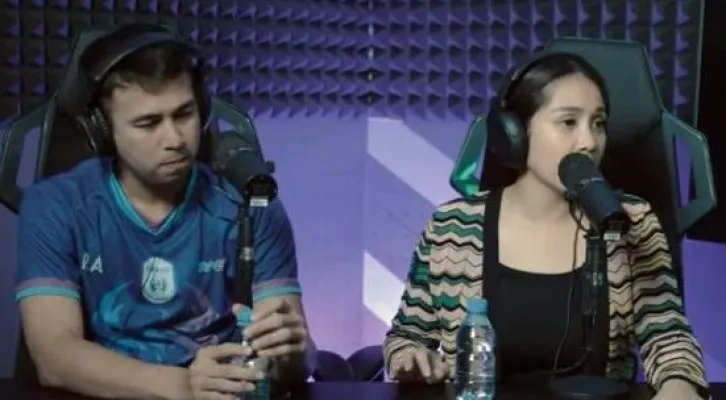 Raffi Ahmad dan Nagita Slavina di Podcast Atta Halilintar (Foto: Atta Halilintar/YouTube)