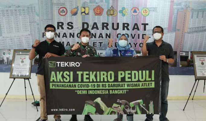 Pasien Covid-19 Meningkat Pesat, Tekiro Lakukan Aksi Peduli. (foto/istimewa)