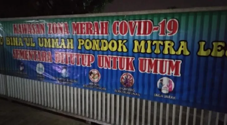 Perumahan Pondok Mitra Lestari (PML) kini berstatus zona merah Covid-19 (ist)