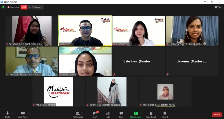 Kegiatan webinar bayi tabung. (dokumen humas)