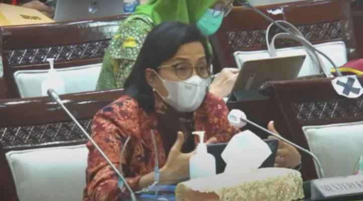 Menteri Keuangan Sri Mulyani saat menyampaikan perihal Tax Amnesty. (ist)