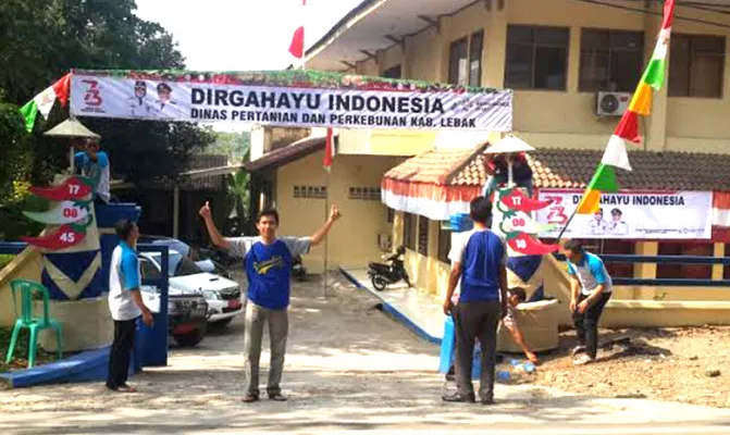 Kantor Dinas Petanian Kabupaten Lebak untuk dua hari kedepan dihentikan sementara alias lockdown. (Foto/Dinas Pertanian Lebak)