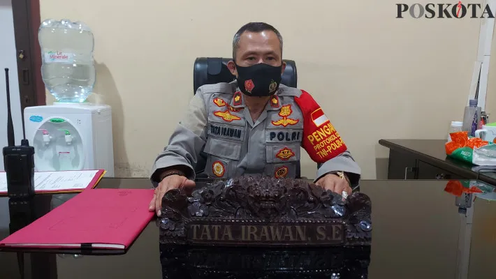 Kapolsek Cinere Kompol Tata Irawan. (angga)