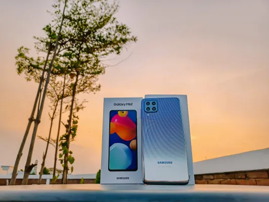 Samsung Galaxi M62, dilepas dengan harga 5 jutaan rupiah.(Foto/samsung)