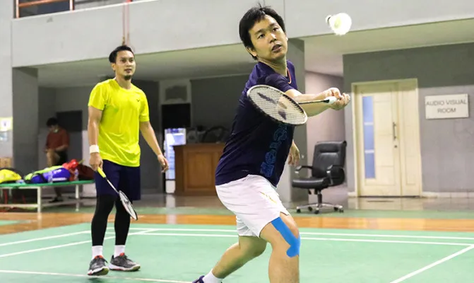 Mohammad Ahsan-Hendra Setiawan, hanya ingin memikirkan bagaimana cara untuk bisa mengeluarkan kemampuan terbaik.(Foto/PBSI)