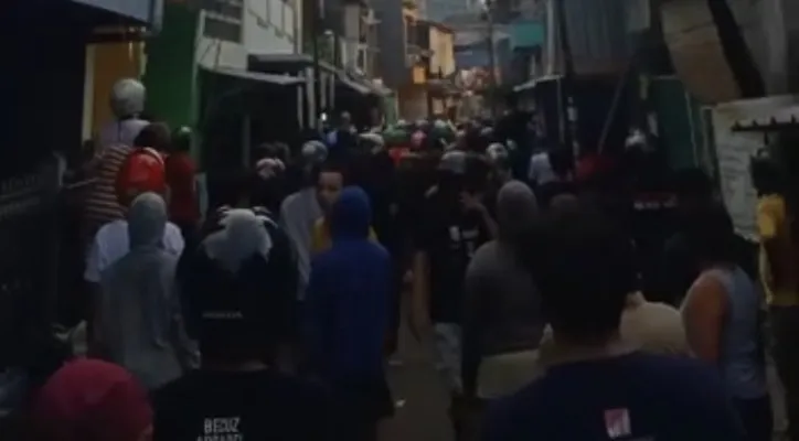 Suasana Tawuran di Kawasan Pasar Manggis, Setiabudi, Jaksel. (ist)