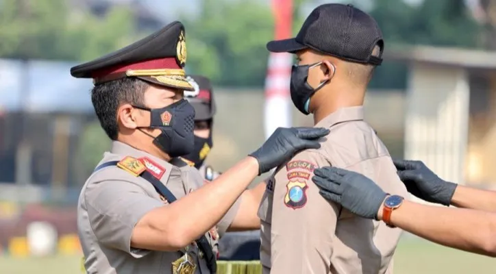 Kapolda Jatim Irjen Nico Afinta pimpin  upacara pembukaan pendidikan dan pembentukan Bintara Polri Tahun 2021 di SPN Mojokerto. (Foto/Polda Jatim)