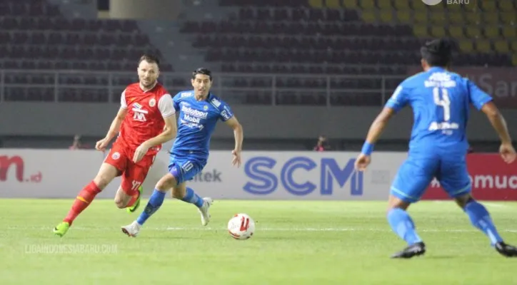 Laga Persija vs Persib di final Piala Menpora 2021. (Liga Indonesia Baru)