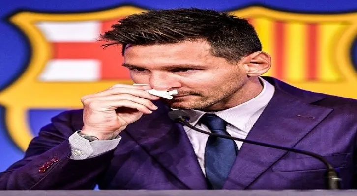 Salam perpisahan Messi (Twitter/@@FabrizioRomano)