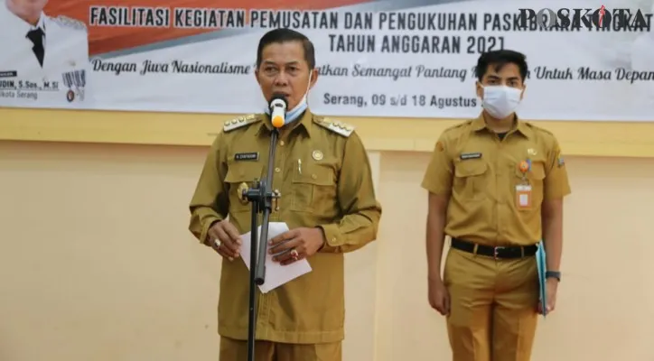 Wali Kota Serang Syafruddin mengaku yakin target RPJMD yang diprogramkannya tercapai meskipun saat ini tengah dalam kondisi Pandemi Covid-19. (luthfi) 