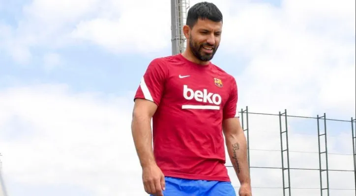 Striker Barcelona, Sergio Aguero. (Foto/Twitter/@aguerosergiokun)