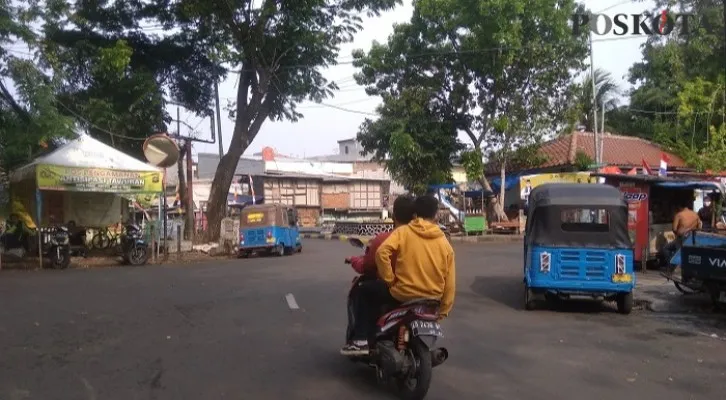 Wilayah Jembatan Kota Paris, Johar Baru, Jakarta Pusat lokasi yang kerap digunakan aksi tawuran dua kelompok pemuda. (Foto/Poskota.co.id/cr-05)