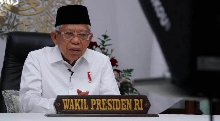 Wapres KH Ma'ruf Amin saat menghadiri Kongres Nasional II Alumni KAMMI. (foto: setwapres)