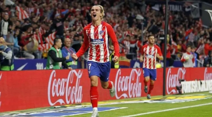 Antoine Griezmann saat membela Atletico Madrid. (Foto/Twitter/@AntoGriezmann)