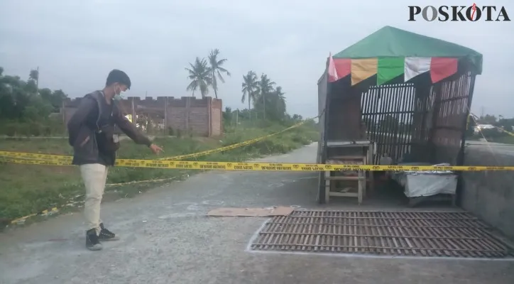 Lokasi kejadian tempat ditemukan jenazah Mochamad Al Idrus. (Iqbal)