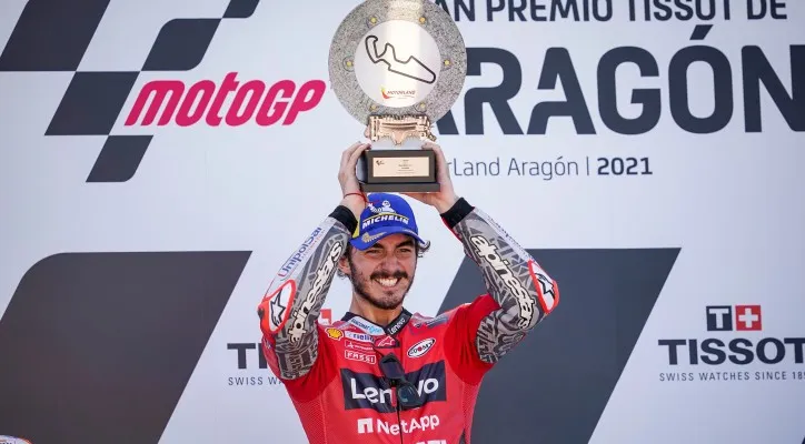 Pembalap tim Ducati, Francesco Bagnaia. (foto: twitter ducaticorse) 