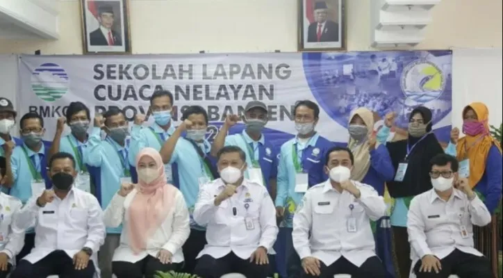 BMKG menggelar  Sekolah Lapang Cuaca Nelayan Provinsi Banten tahun 2021 di Pandeglang. (Foto/Ist)