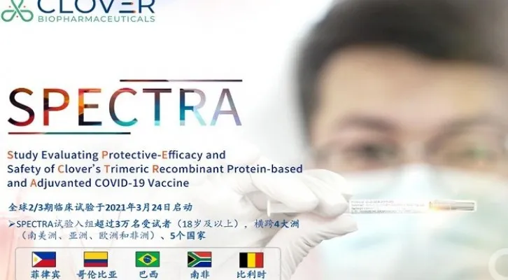 China Kembangkan Vaksin Covid-19 Terbaru (Foto: Tangkapan Layar dari the Clover Biopharmaceuticals website)