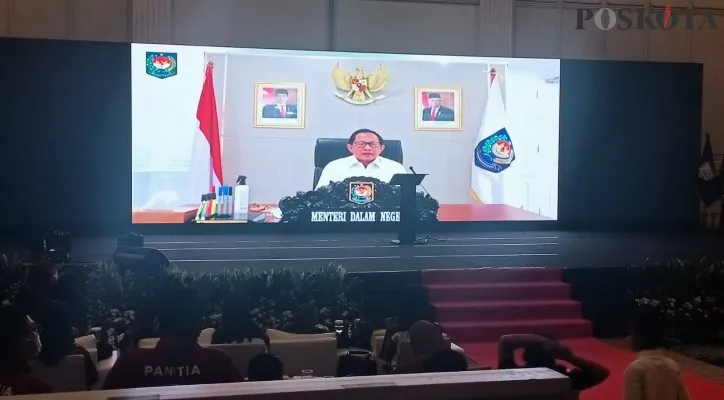 Mendagri Tito Karnavian saat membuka MUnas Pekat IB ke-II. (rizal)