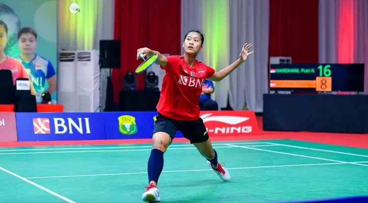 Pebulu tangkis tunggal putri Indonesia, Putri Kusuma Wardani. (foto: twitter/@inabadminton)