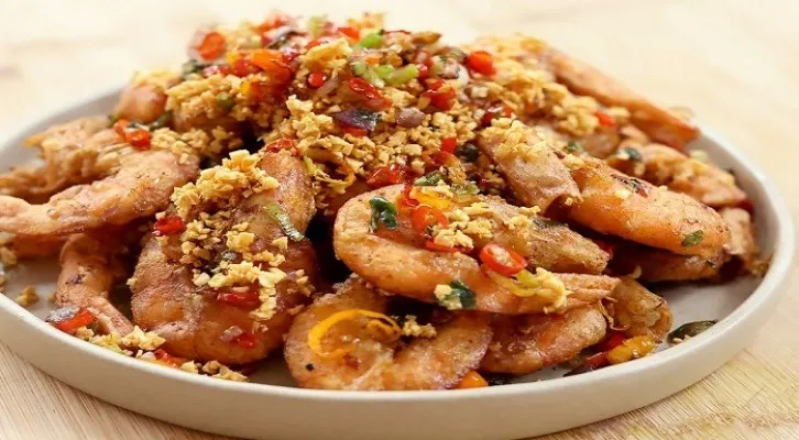 Resep Udang Cabai Garam Ala Chef Devina Hermawan (Foto: @hermawan_devina/Twitter)