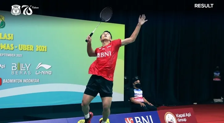 Tunggal putra Indonesia, Jonatan Christie. (foto: twitter inabadminton)