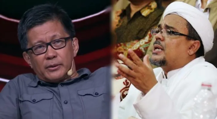 Rocky Gerung dan Habib Rizieq (Foto: Istimewa)