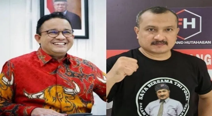 Gubernur DKI Jakarta Kena Senggol Ferdinand Hutahaean (Foto: Instagram @aniesbaswedan dan @ferdinand_hutahaean)